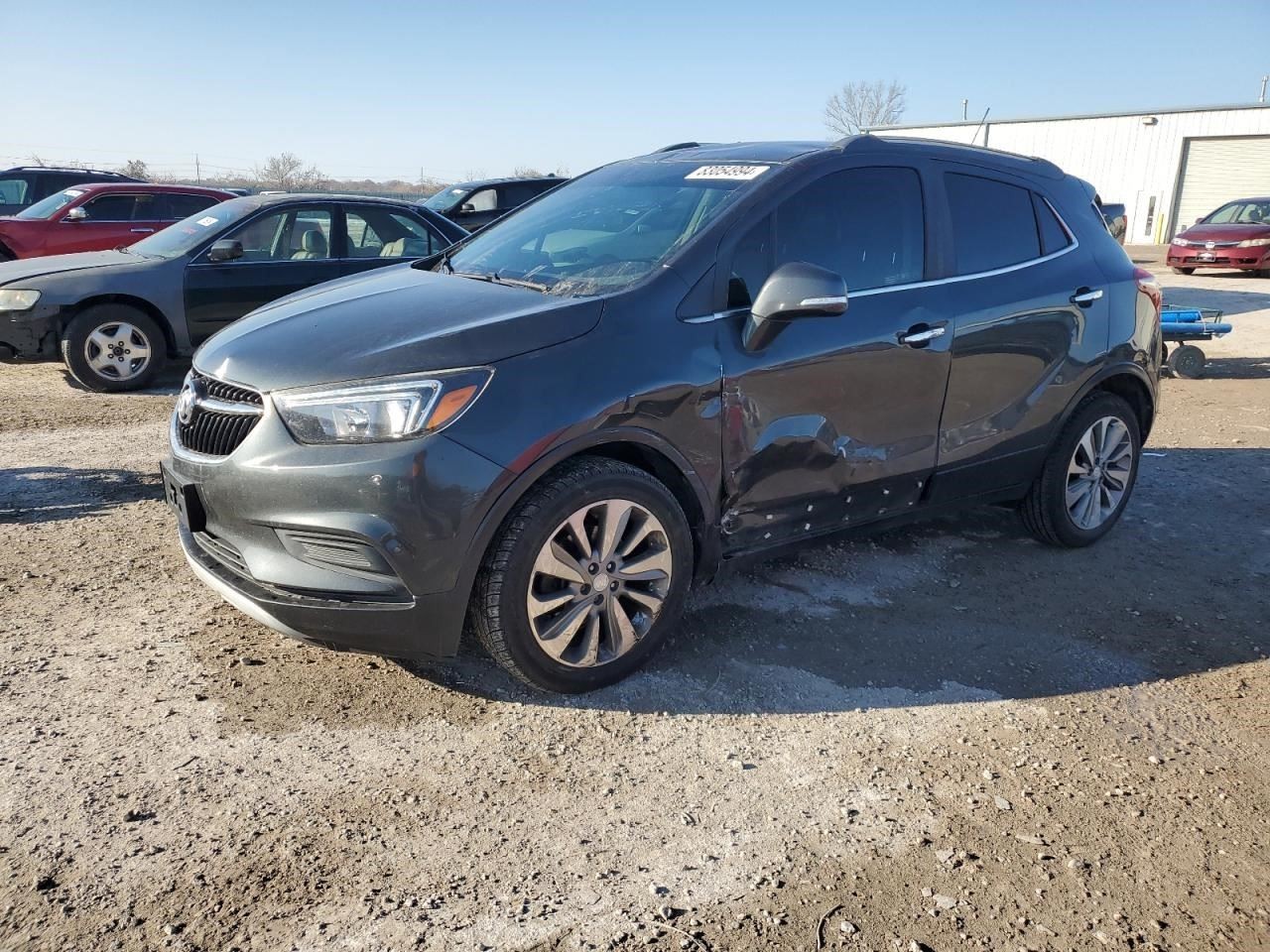 17-20 BUICK ENCORE LH Driver Side View Mirror Without Memory Gray 42654512