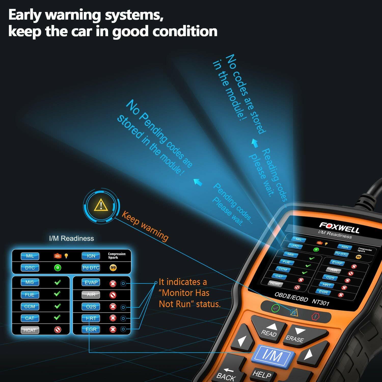 Car Code Reader OBD2 Diagnostic Scanner Car Engine Fault Scan Tool Light Reset