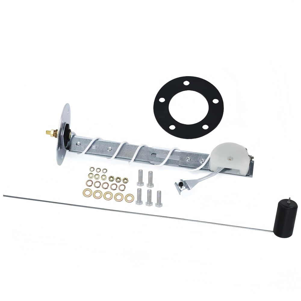 Universal 2″ 52mm Fuel Level Gauge Kit W/ Fuel Float Sensor E-1/2-F Pointer 12V