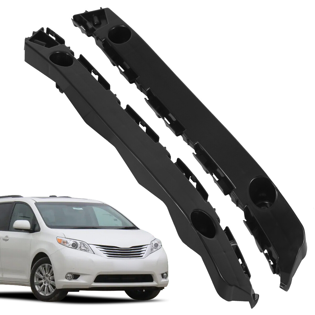 FOR TOYOTA 2011-2020 SIENNA FRONT BUMPER SUPPORT RETAINER BRACKET SET=LH & RH