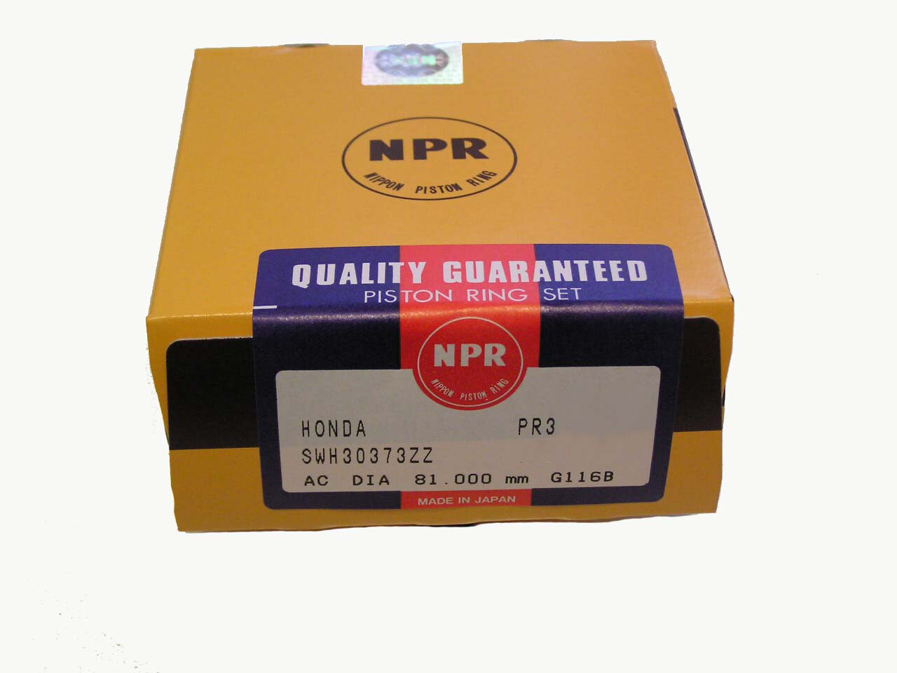 NPR HONDA B SERIES PISTON RING SET 81MM STANDARD B16A B18B1 B18C1 B16B VTEC
