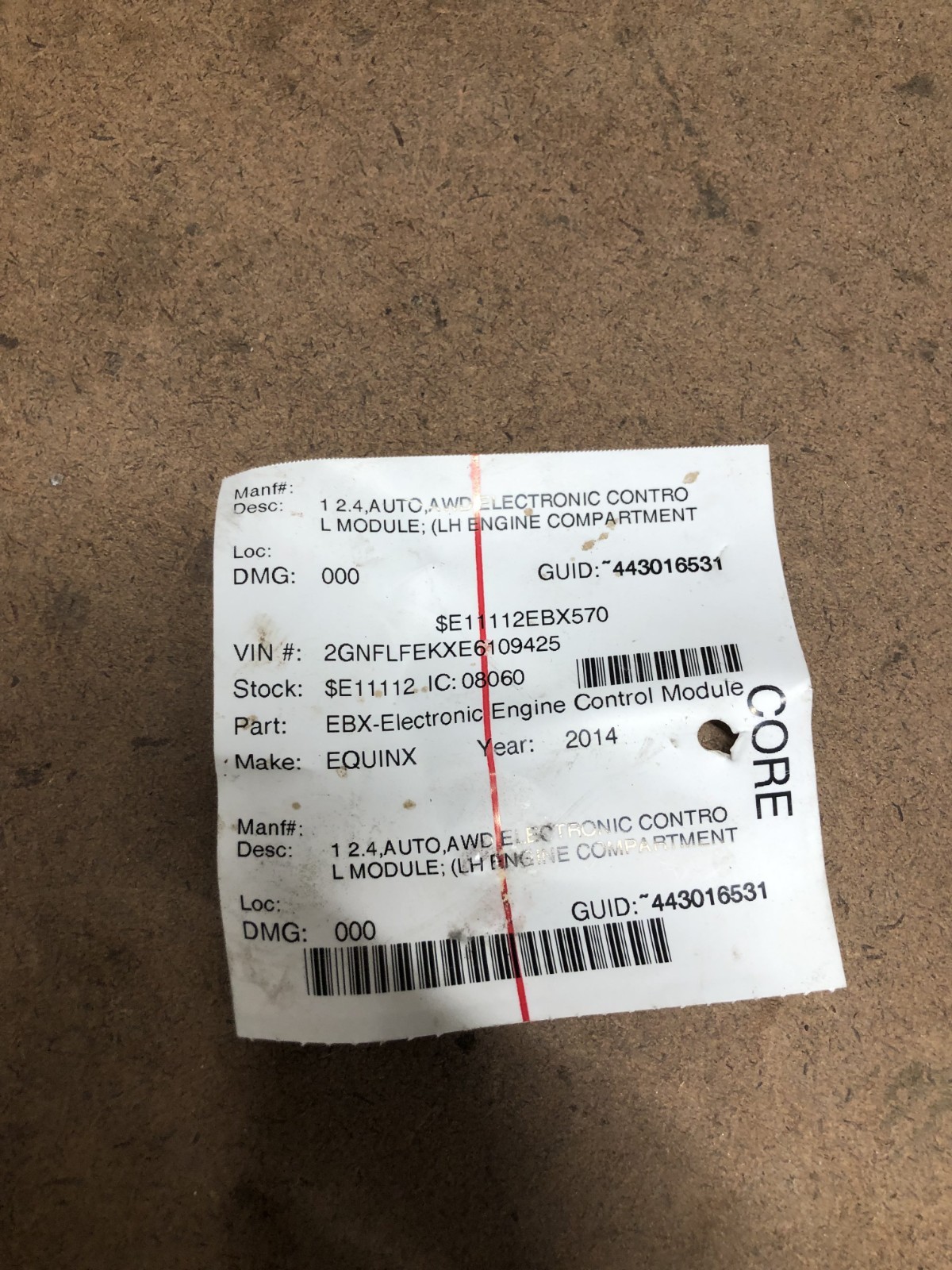 2013-19 GM Terrain Equinox Engine Control Module Computer ECU ECM 12642569 Plugs