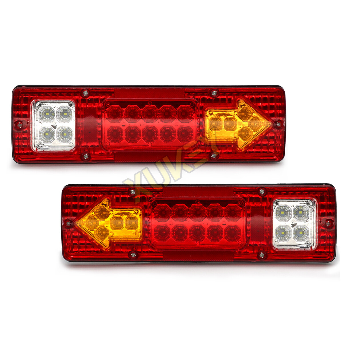 2x Rear Led Trailer Tail Lights Kit Boat Marker Truck Stop Turn Waterproof IP67