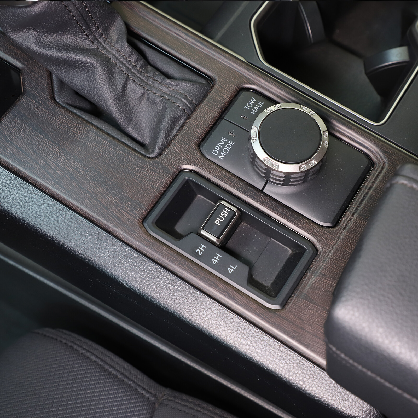 Oak Wood Grain Console Gear Shift Knob Panel Trim Cover Fits Tundra 2022-2024