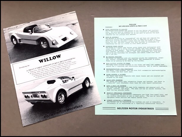1979 1980 Seltzer Motor Industries Willow Vintage Car Sales Brochure Folder