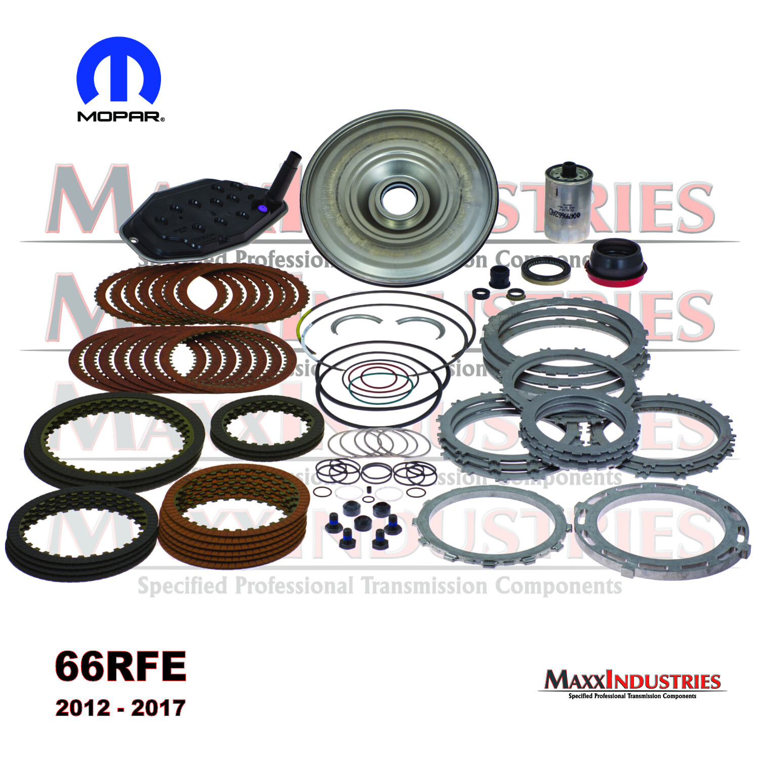fits RAM with 66RFE Transmission Rebuild Kit Gaskets and Seals 2012-17