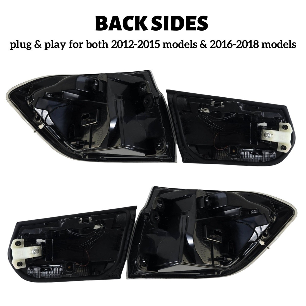 Clear White LCI Tail Lights For 2012-2018 BMW F30 F35 F80 M3 3-Series Rear Light