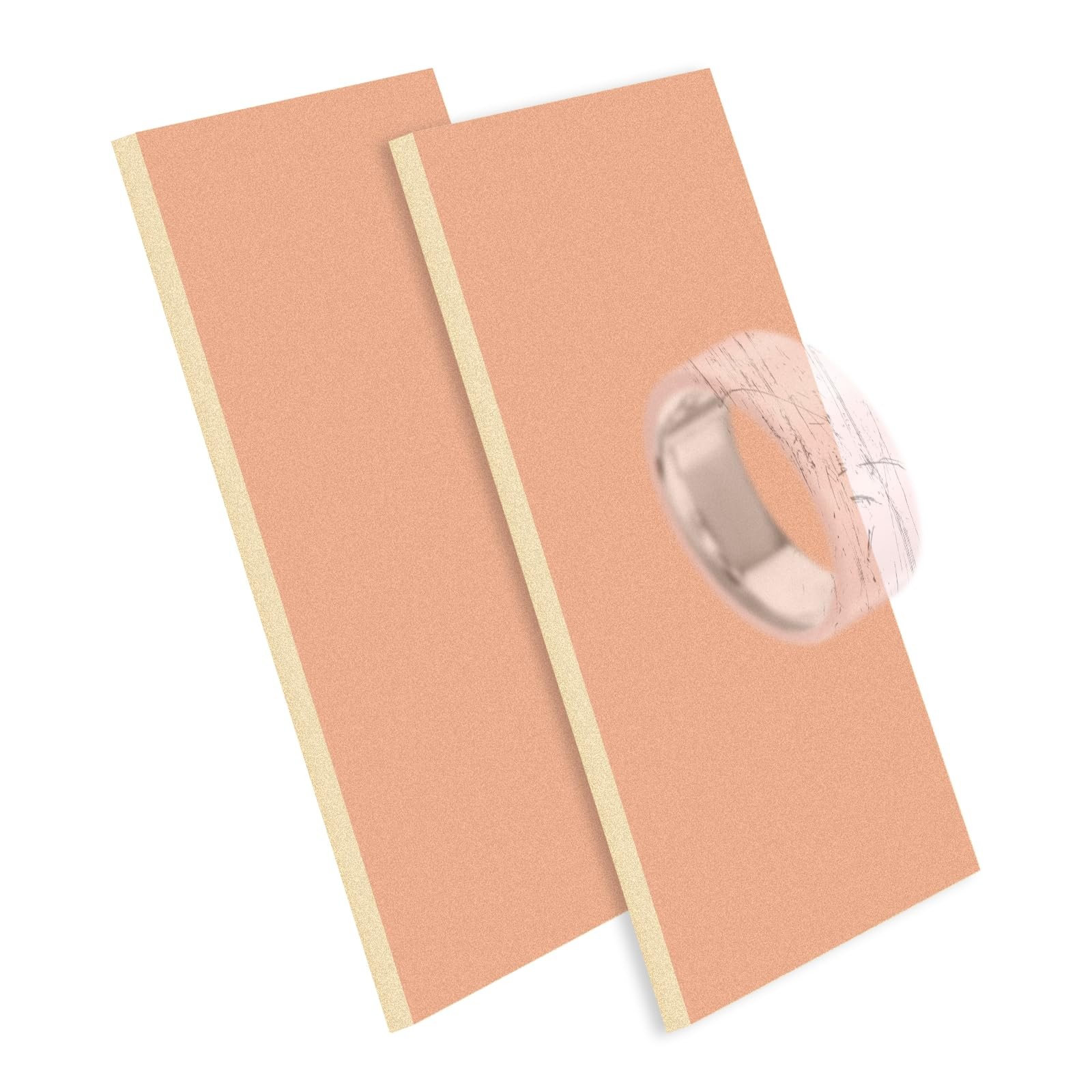 4pcs Polishing Pads for Ring 4 Ceramic, 4×2.8×0.2in as shown in the picture