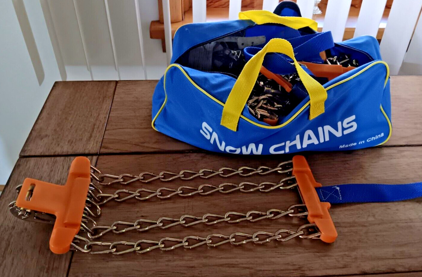 Snow Chains for Car, SUV, Pickup Trucks. New Open Box item as shown in photos