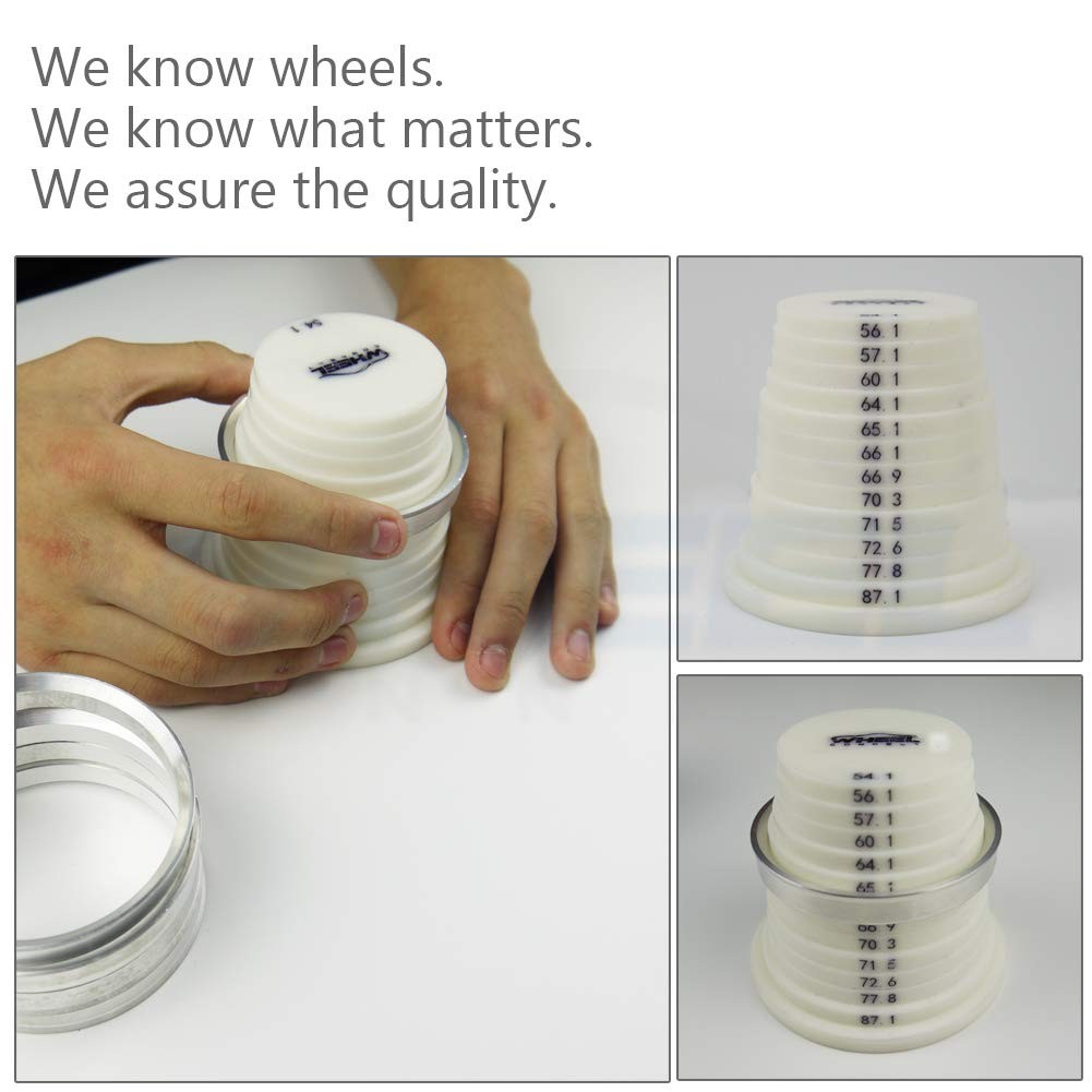 4 PCS Hub Centric Rings 87.1 – 78.1 Aluminium Alloy Hubrings OD 87.1mm ID 78.1mm
