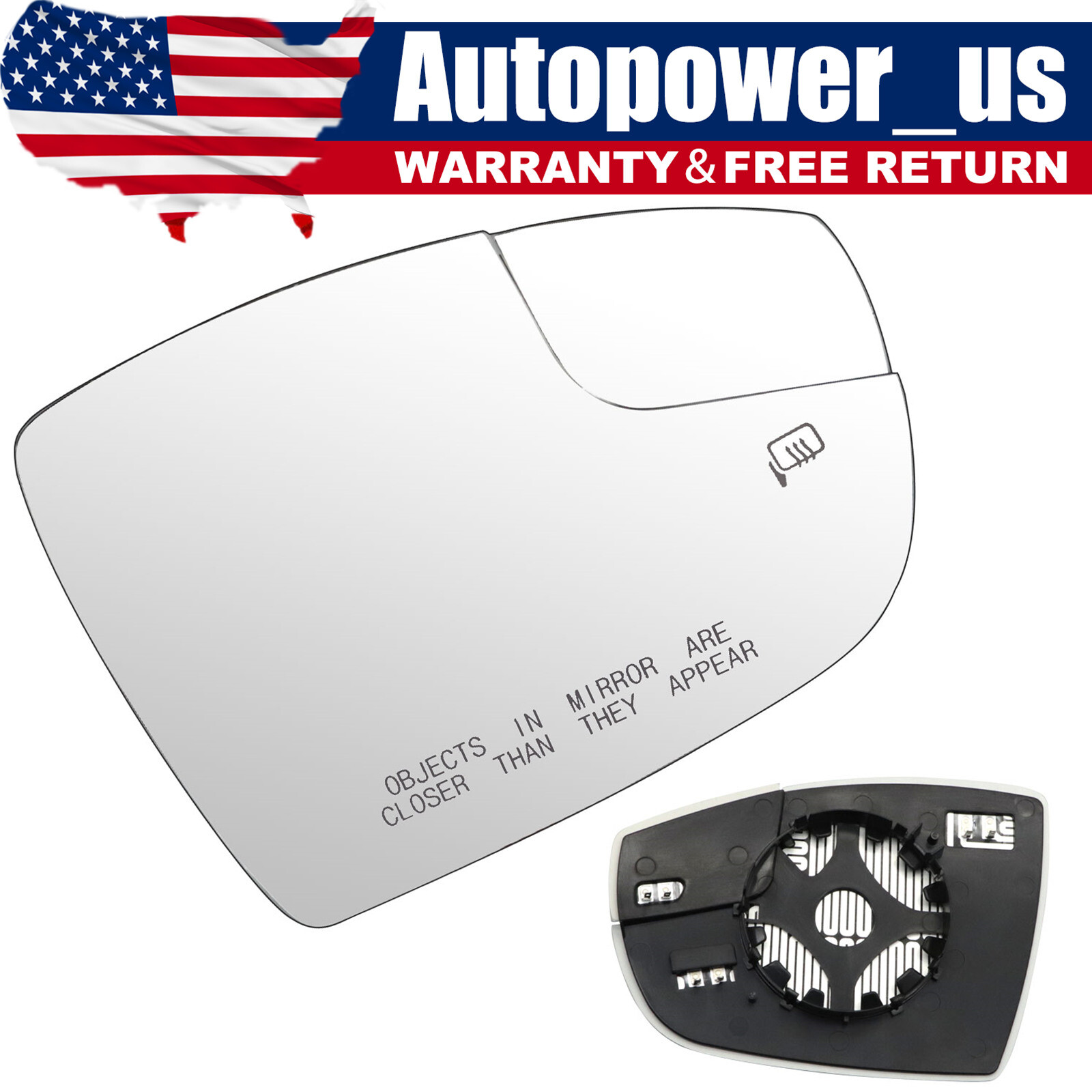 NEW Right Passenger Side Mirror Glass For Ford Focus 2012-2018 CM5Z-17K707-E