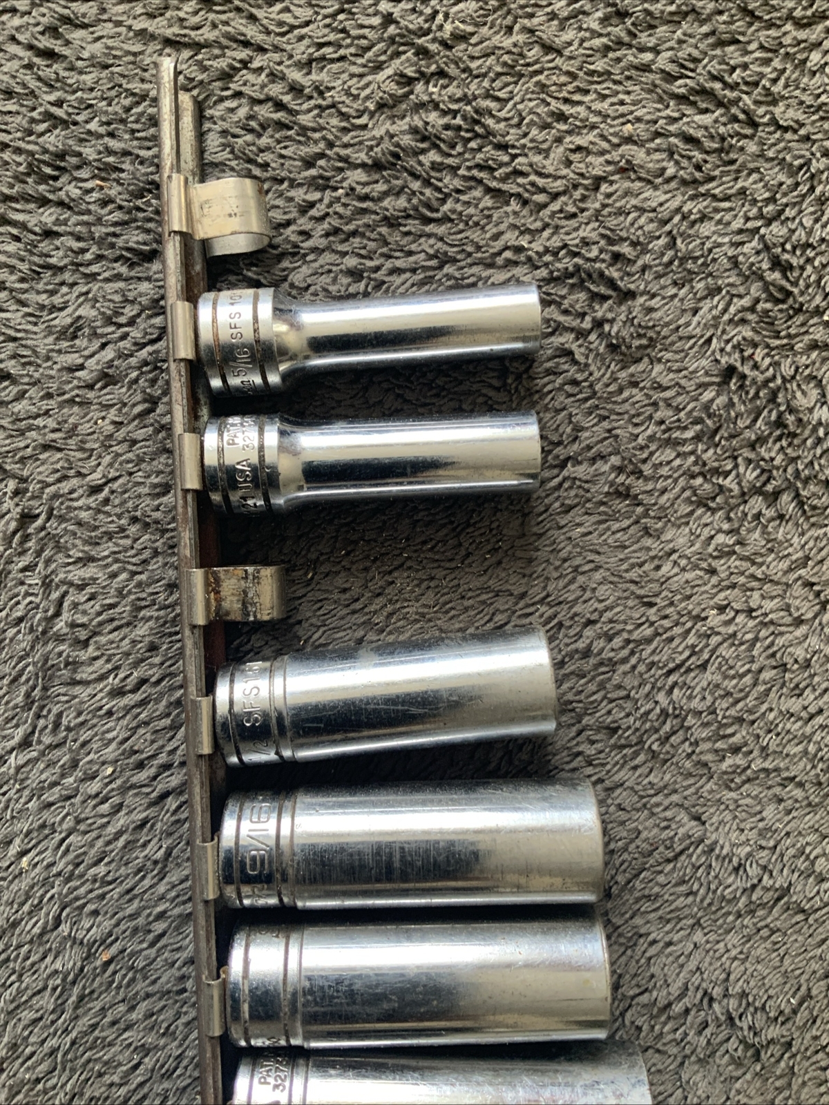 Snap On 3/8” Drive Deep Socket Set, 6pt And 12pt, Used…see Descrip For Sizes…