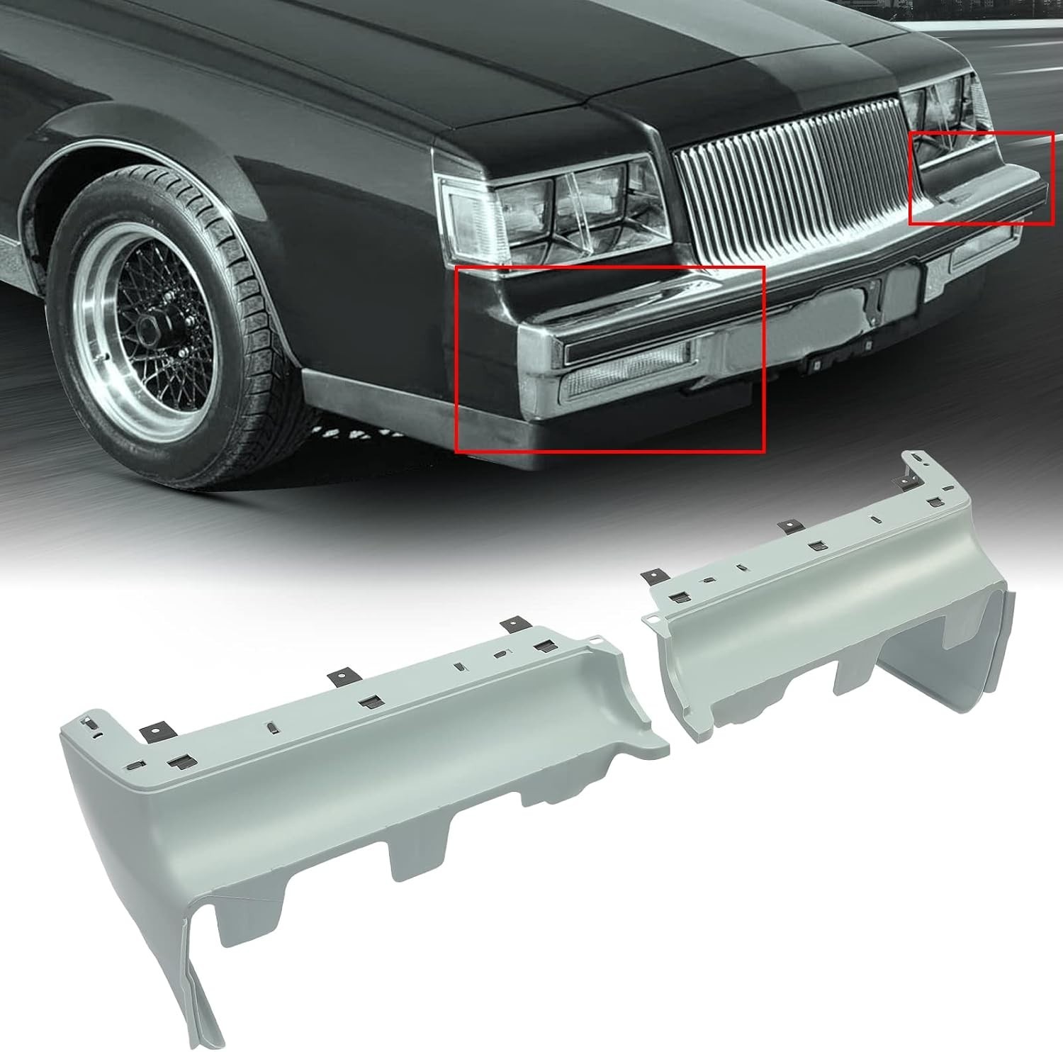 Complete Bumper Filler Set for 1984-1987 Buick Regal – Driver & Passenger Sides