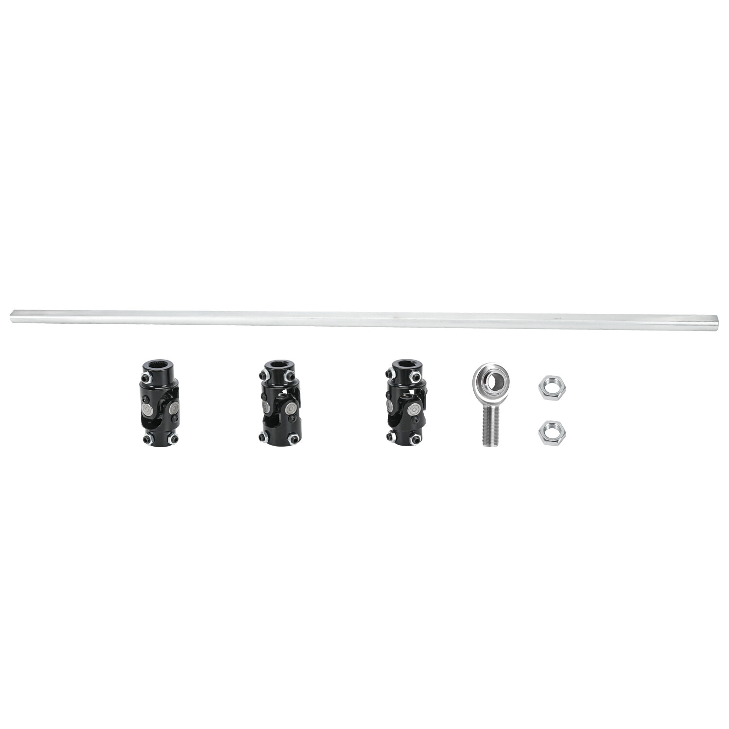 Forr GM Box 3 BK U Joint 36″ Solid Steel Steering Shaft 1″DD + 3/4″-30 X 3/4″DD