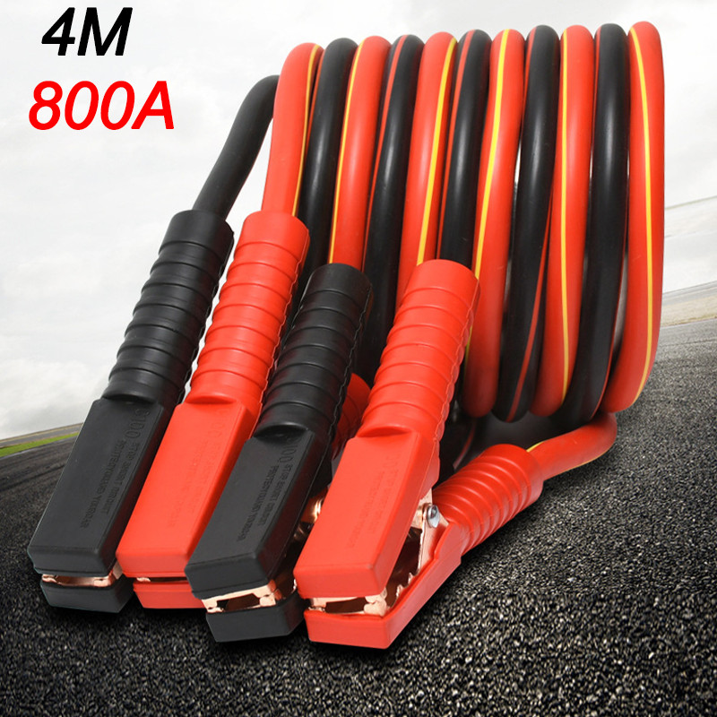Heavy Duty Power Jumper Booster Cables Commercial Grade Battery 2 Gauge 800 AMP