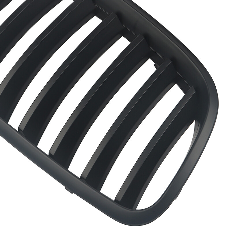 For BMW 2007-2013 X5 X6 E70 E71 Front Bumper Kidney Grille Grill Matte Black
