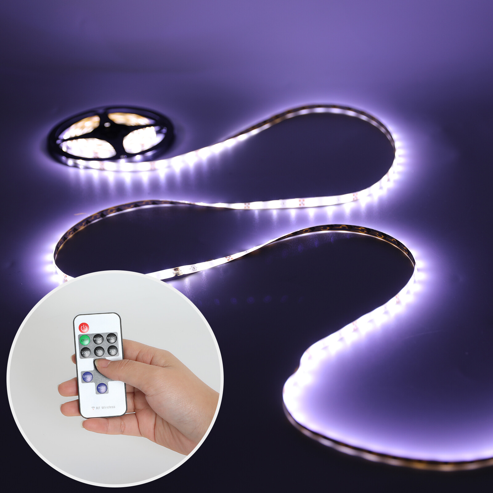 6000K White Waterproof RV Exterior Awning Strip Lights, RV Outdoor Lights16.4 FT