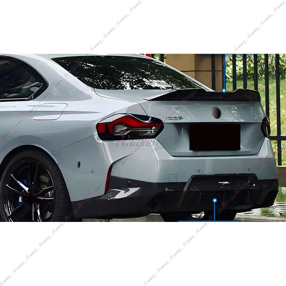 Gloss Black For 2022-2026 BMW G42 2 Series M240i G87 M2 MP Style Trunk Spoiler