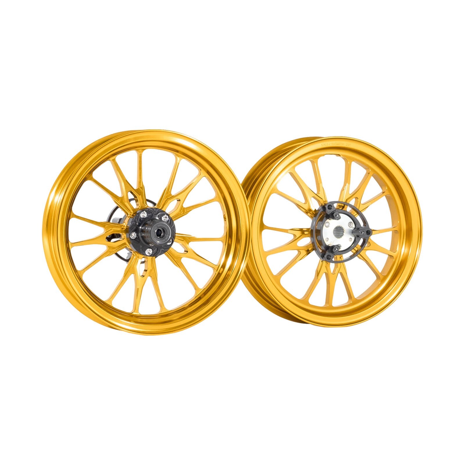MOS XR15 Forged Aluminum Alloy Rims Wheels for Yamaha Zuma 125 2016-2021 Gold