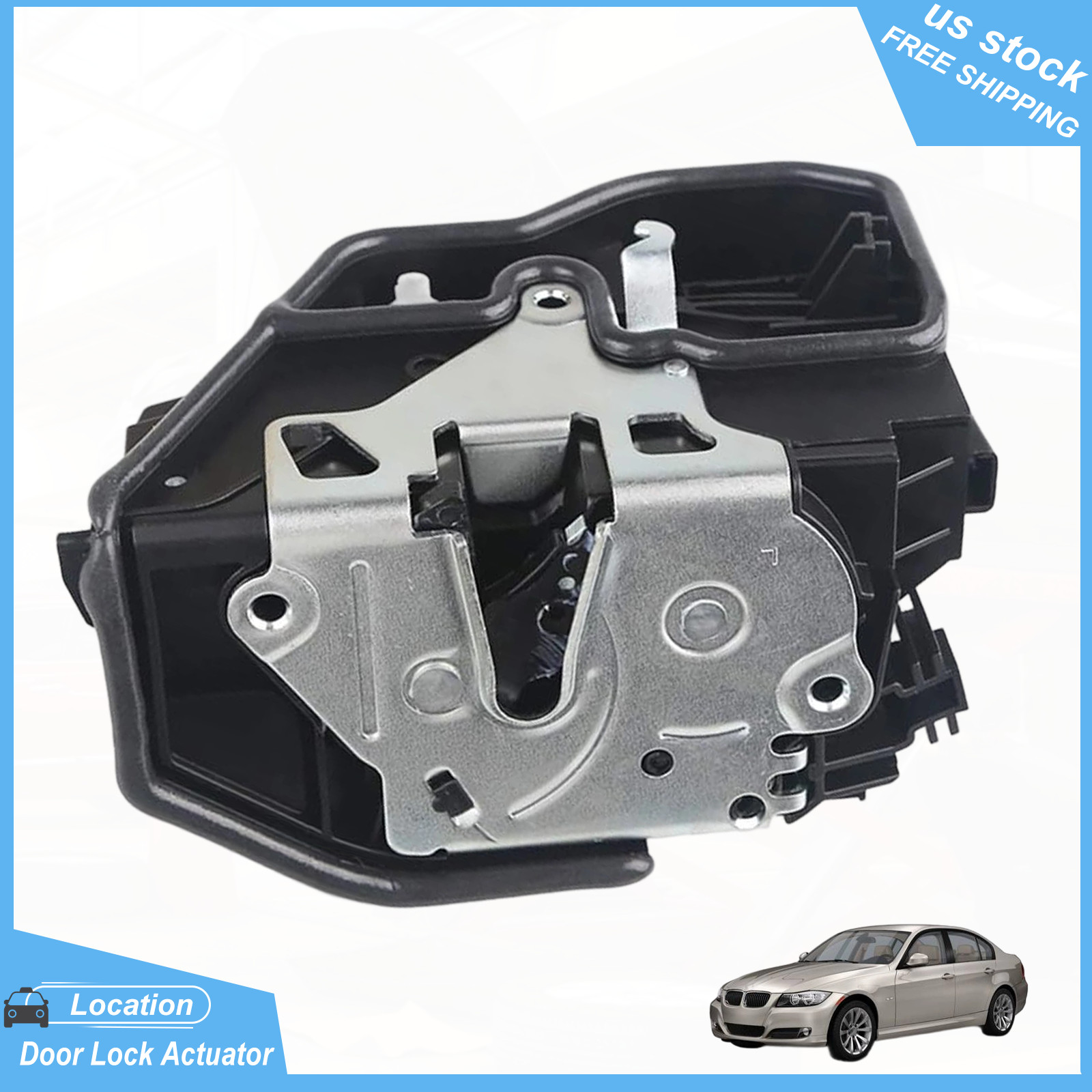Door Lock Actuator Front Left for BMW 323i 328i 528i 535i 740i 750i X5 Z4 E90