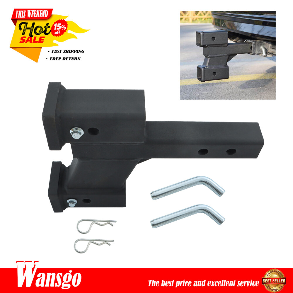 Trailer Dual Hitch Extender For 2 Inch Receiver 2 Inch Shank 7500lbs Capacity