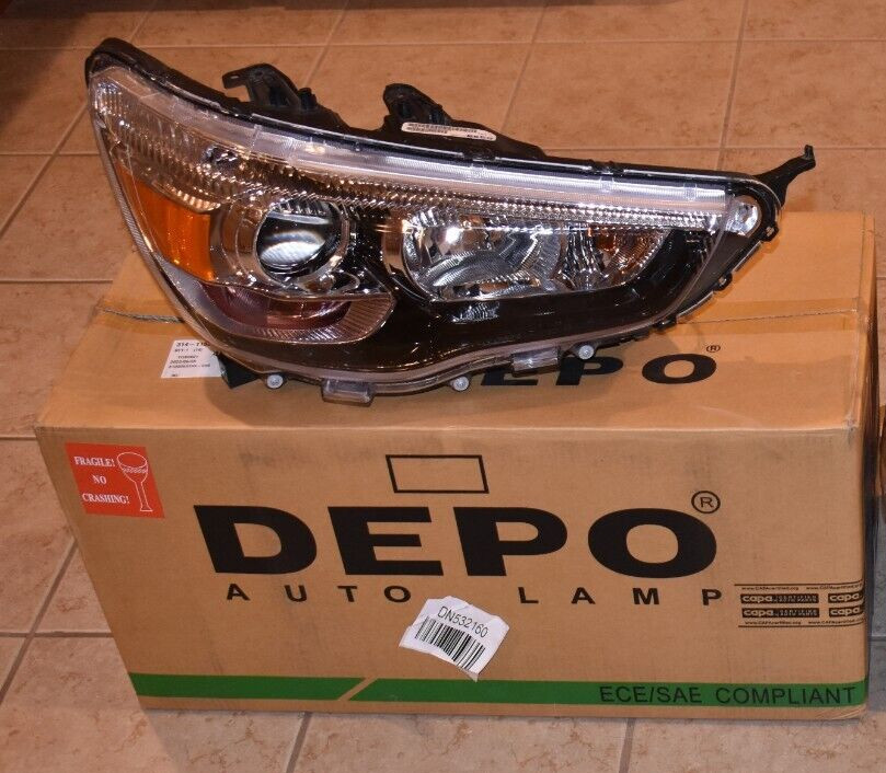 Right Passenger Side HID Headlight For 11-19 Mitsubishi Outlander Sport; CAPA
