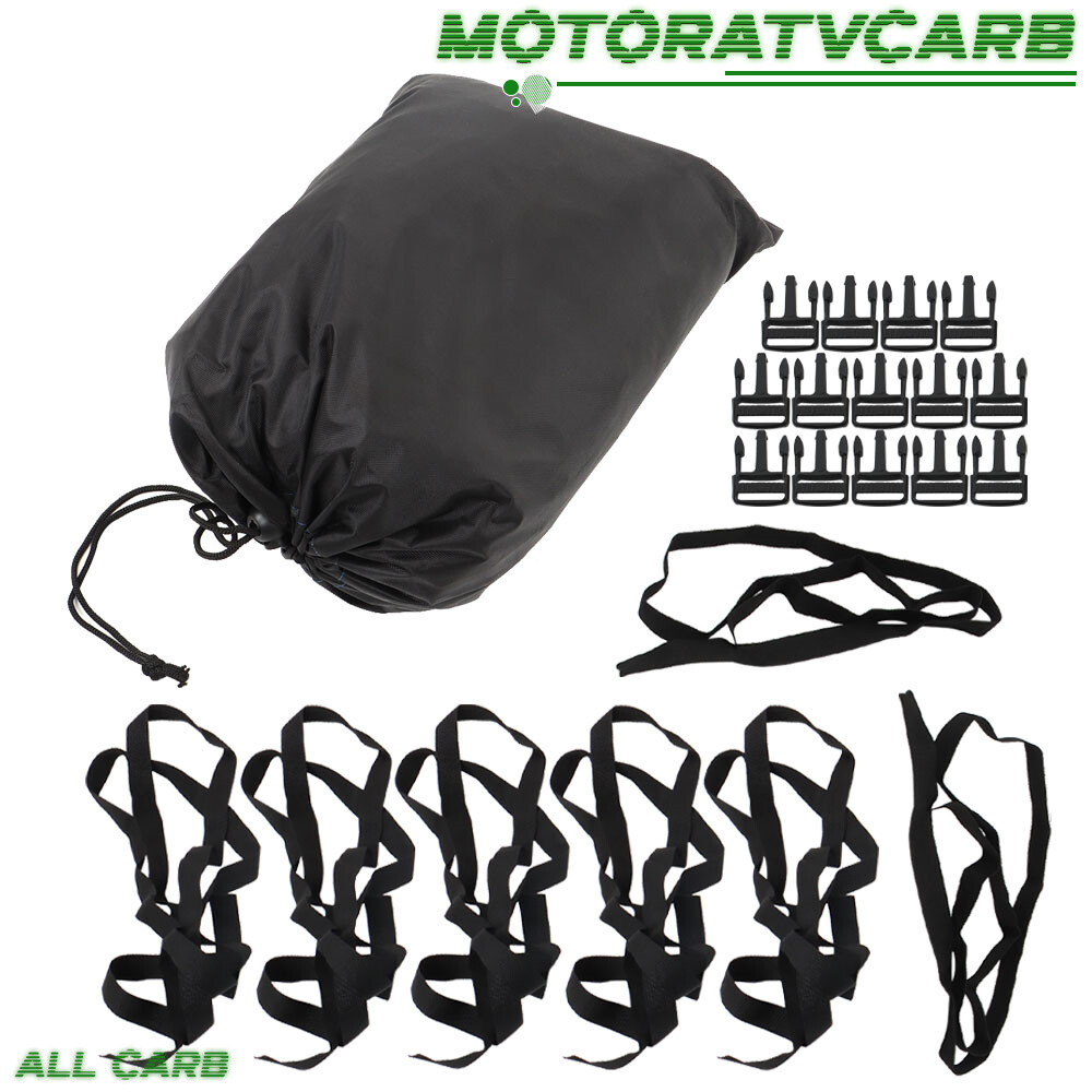 ALL-CARB 12ft 56inch Trailerable Boat Cover For Jon Boat Heavy Duty Black