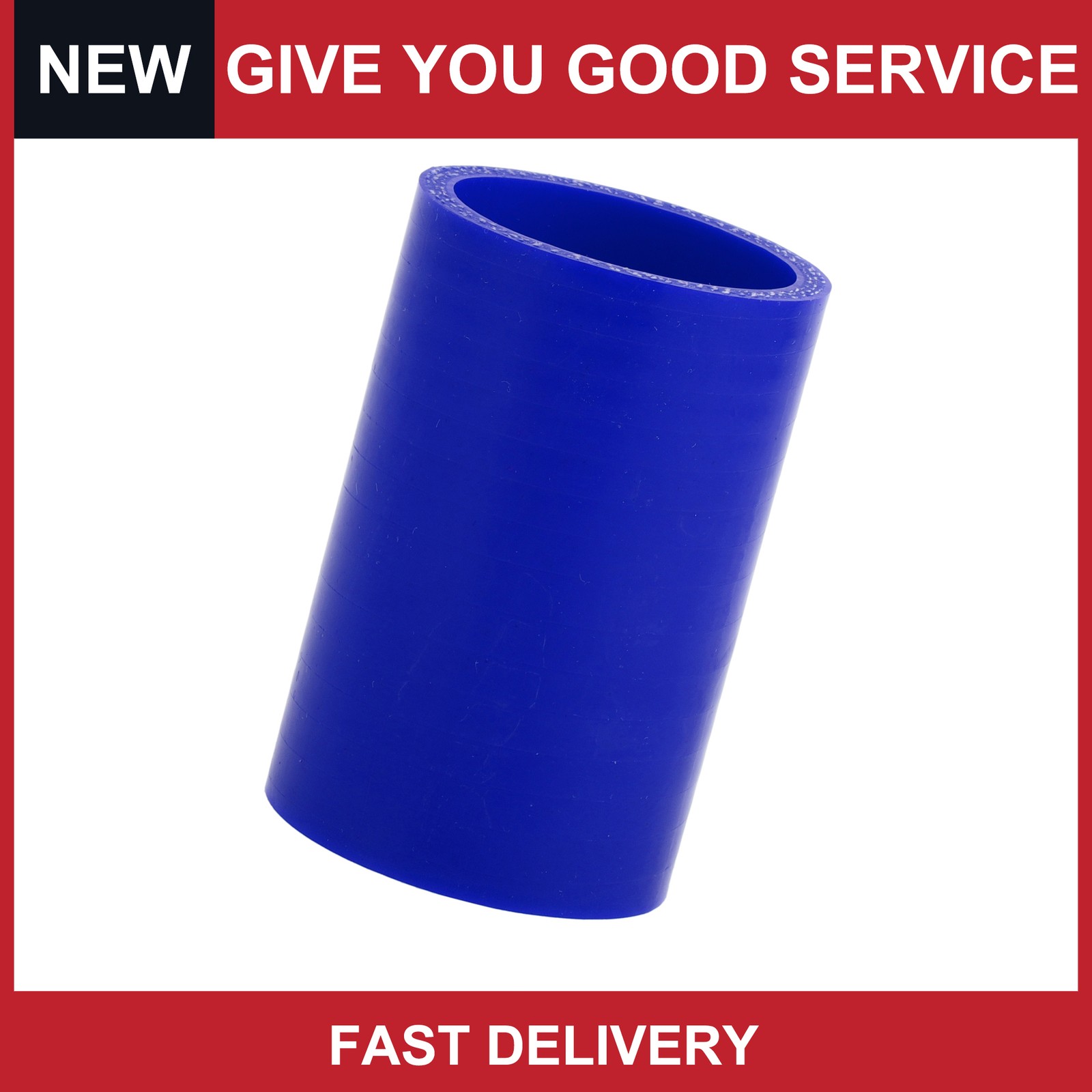 1Pc 42mm 1.65″ ID 76mm 2.99″ Length 0 Degrees Blue Car Silicone Hose Universal