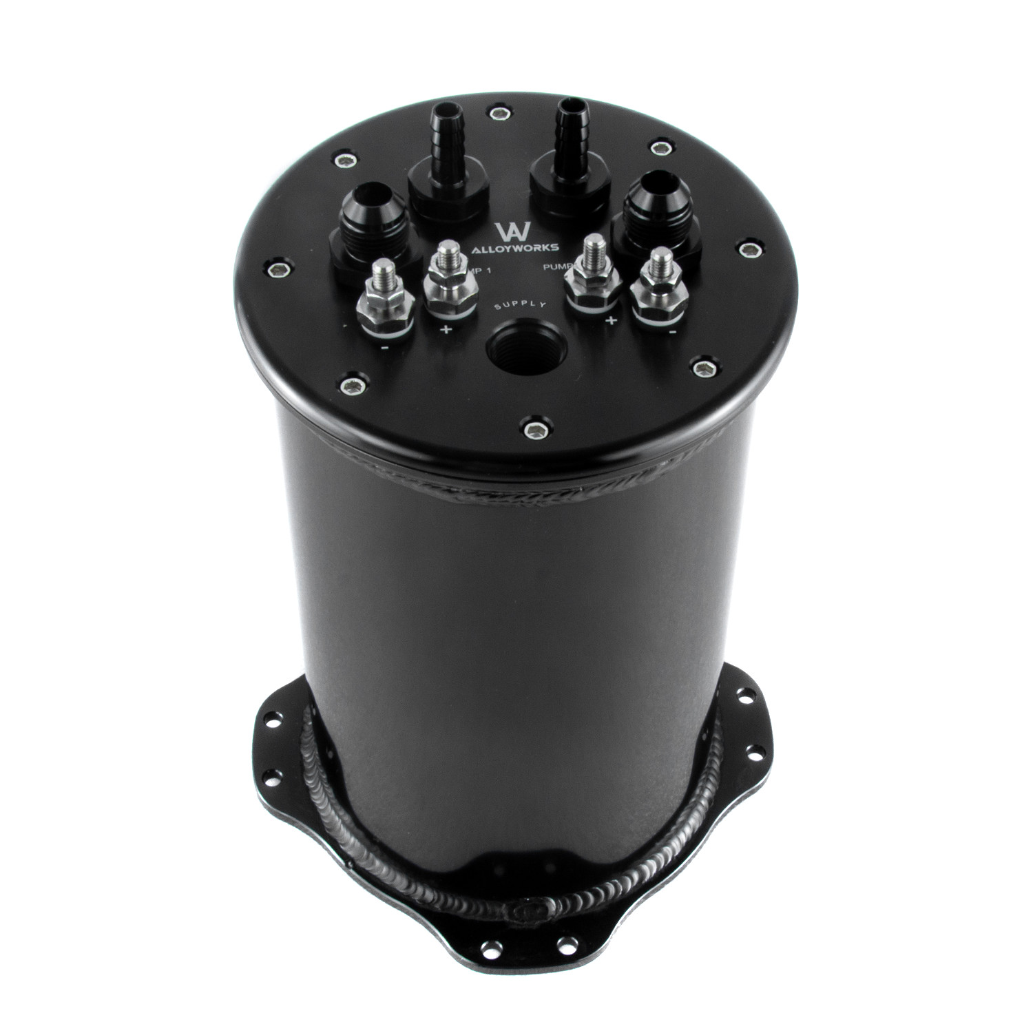 2.8L Fuel Surge Tank For Single or 2.6L Dual 39-40mm Pumps 8AN Ports