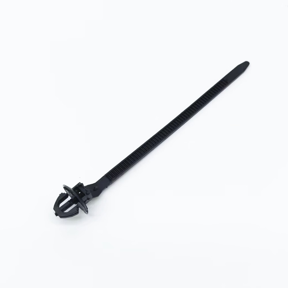 50x Push Mount Cable Ties Car Hose Wire Fastener Clips Nylon Zip Strap Fixing