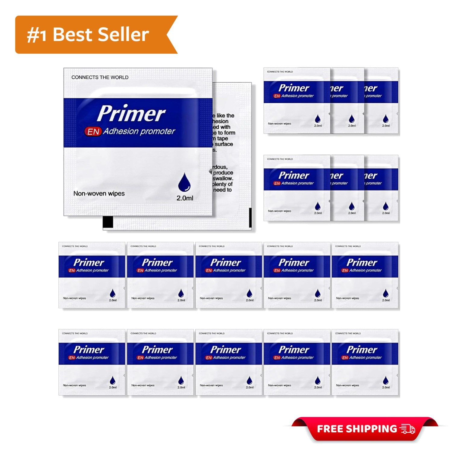 16 Pcs Adhesion Promoter, High Performance Adhesion Promoter for Plastic, Dou…