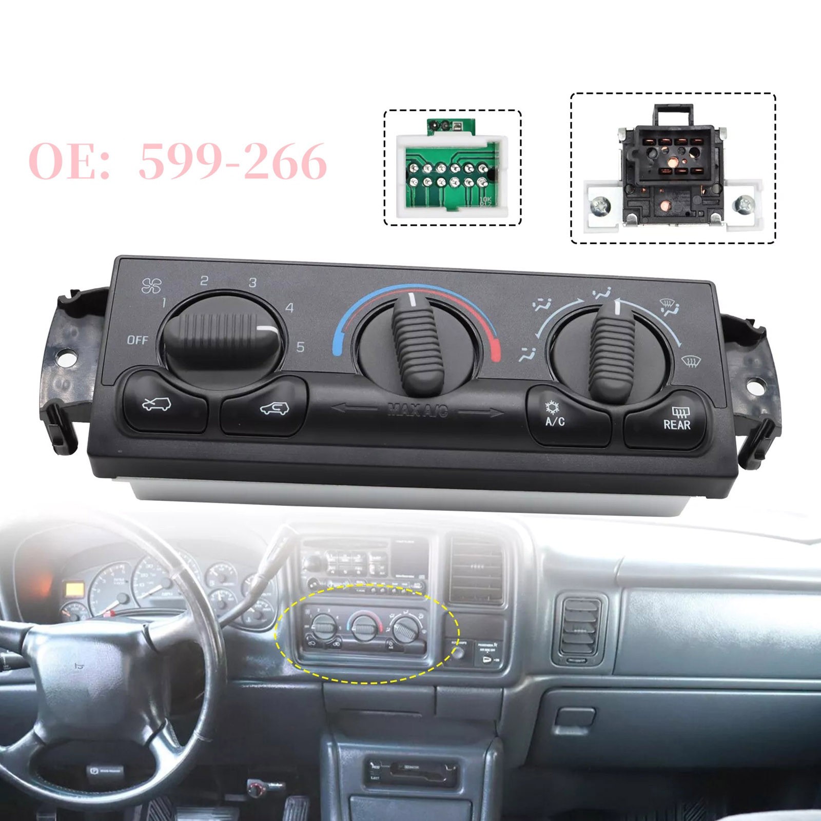 100% Brand New and High Quality AC Climate Control Module Panel For GMC Sierra
