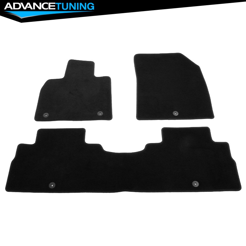 Fits 20-25 Hyundai Palisade 7/8-Seat OE Style Floor Mats Nylon Carpets 4PCS