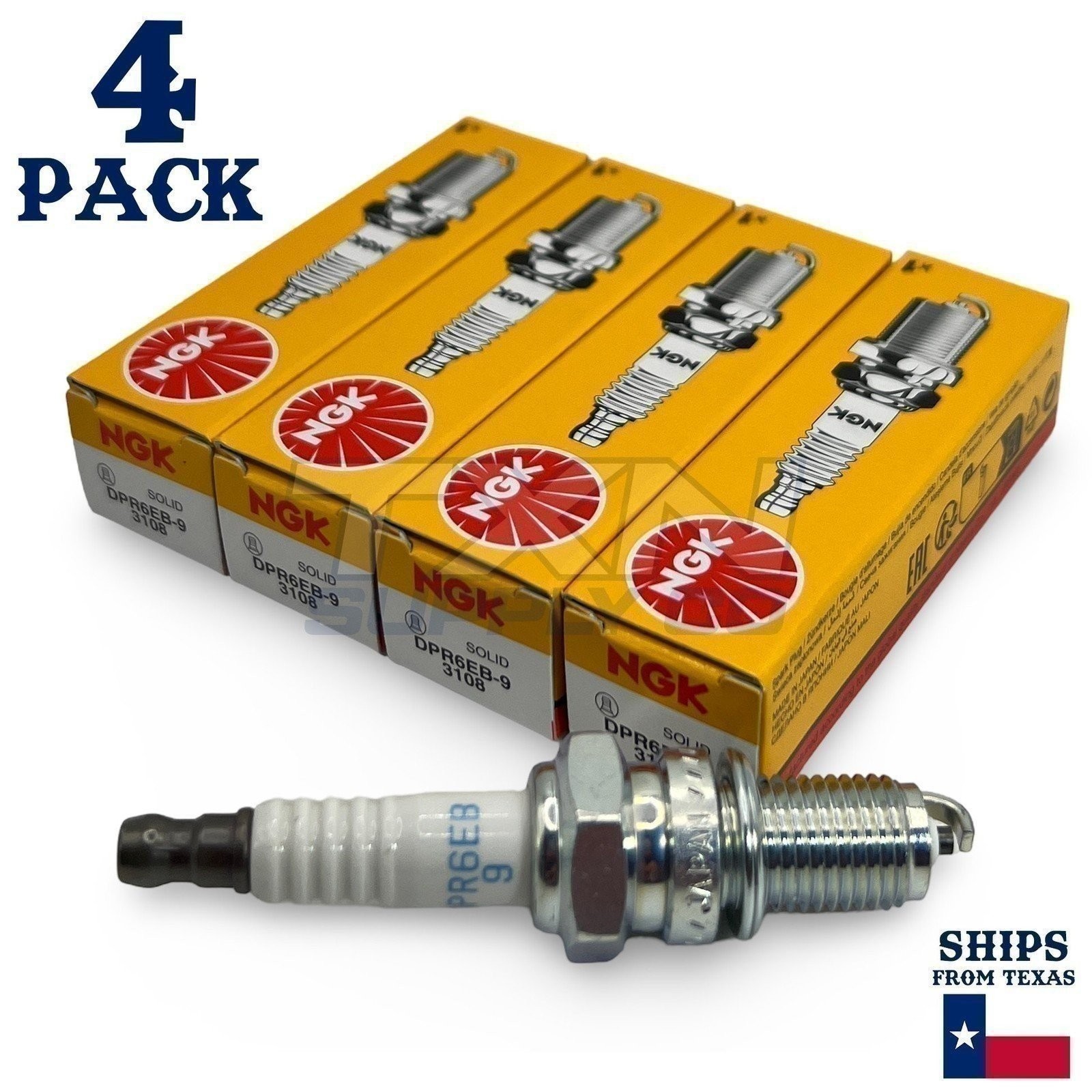 NGK 3108 Spark Plug DPR6EB-9 – 4 Pack