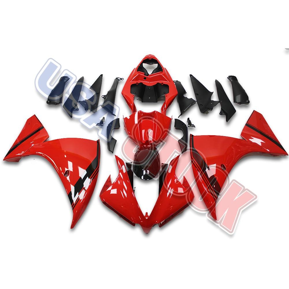 SW Red Injection Molding Bodywork Fairing Fit for 2012-2013-2014 Yamaha YZF R1
