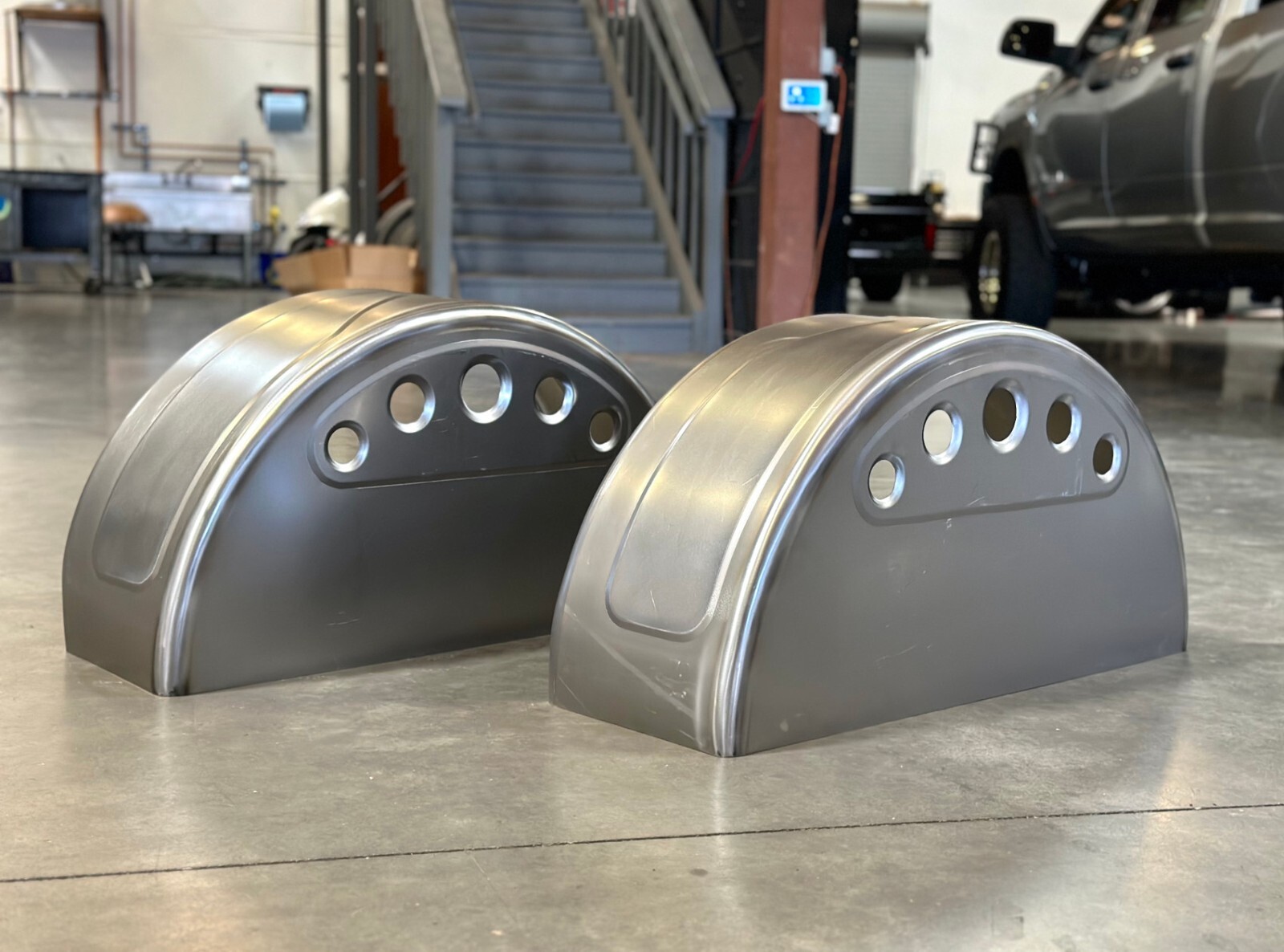 Wheel Tubs High Quality Steel Bead Roll & Dimple Die Rear Pair American Made
