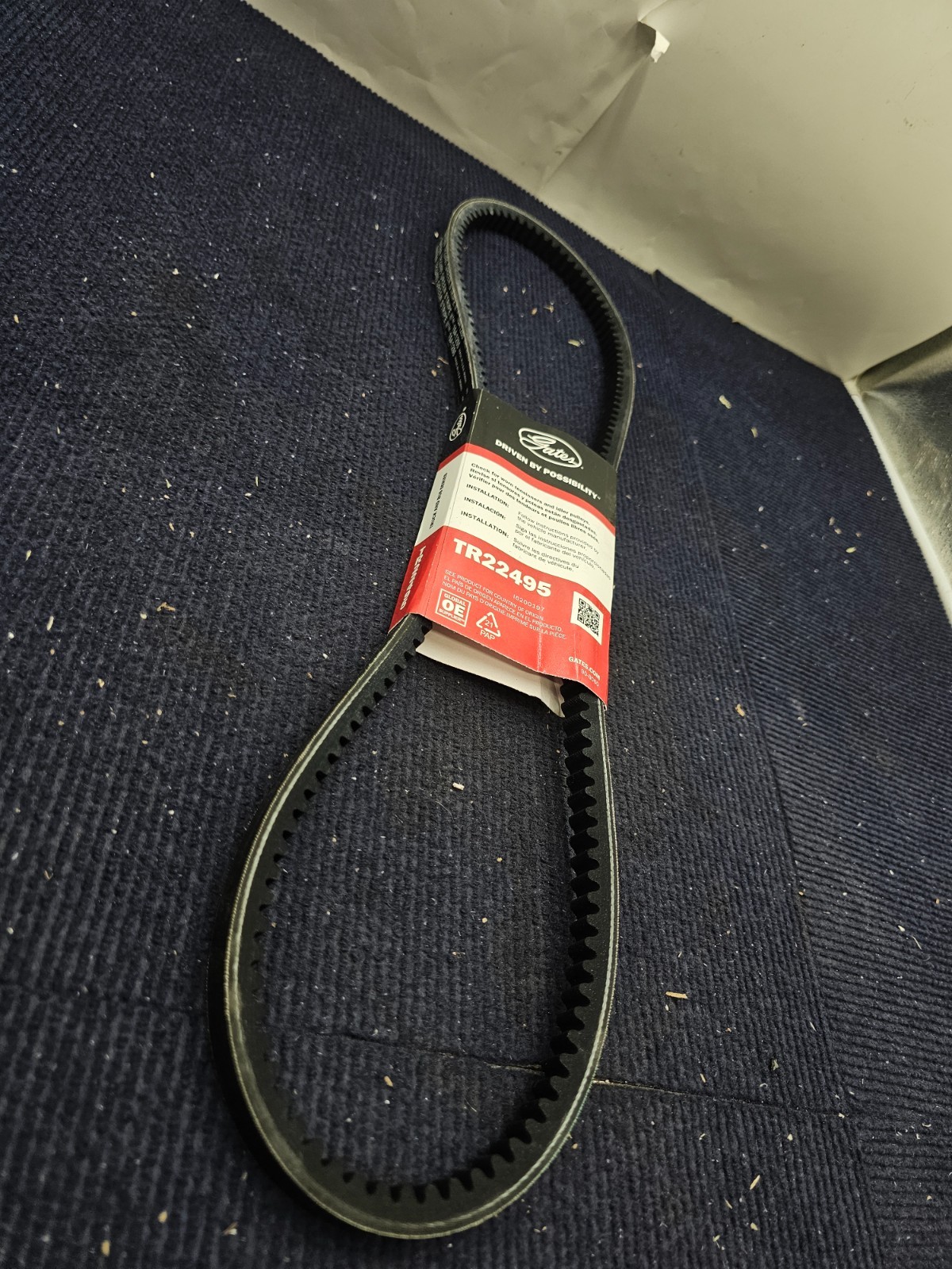 Gates TR22495 Accessory Drive Belt Fits International 90-94 3800, 91-92 3700