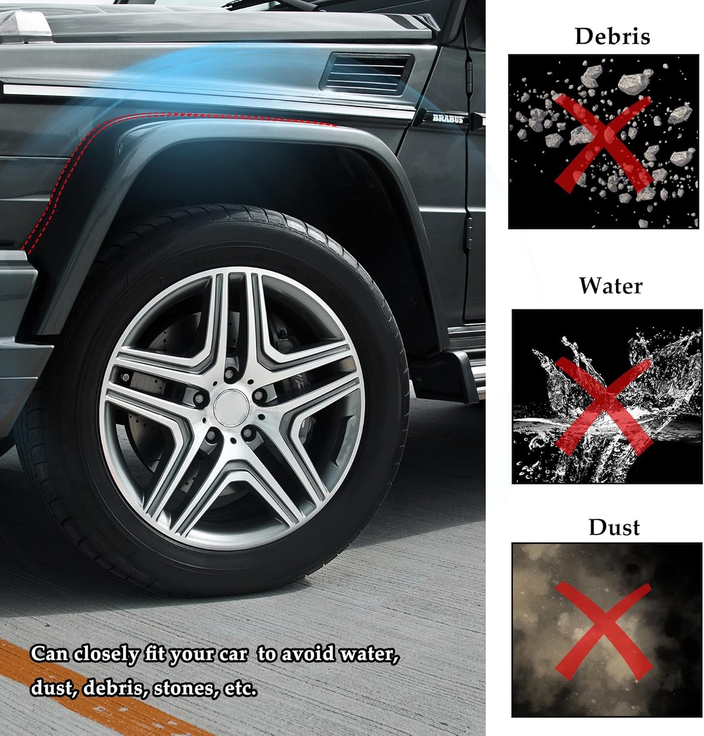 30Ft For Toyota Accessories Car Fender Flares Edge Trim Rubber Seal Wheel Wells