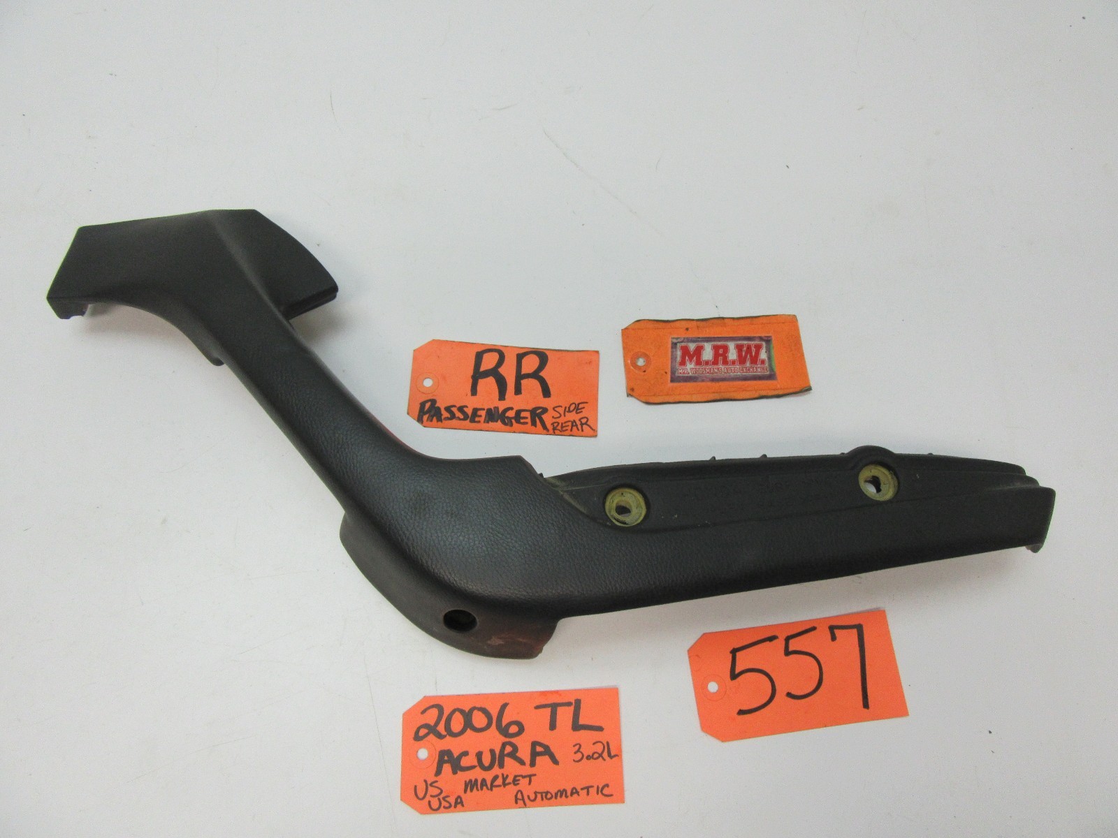 DOOR PANEL RIGHT REAR ARM REST ARMREST PULL HANDLE BACK COVER RR fits 04-08 TL