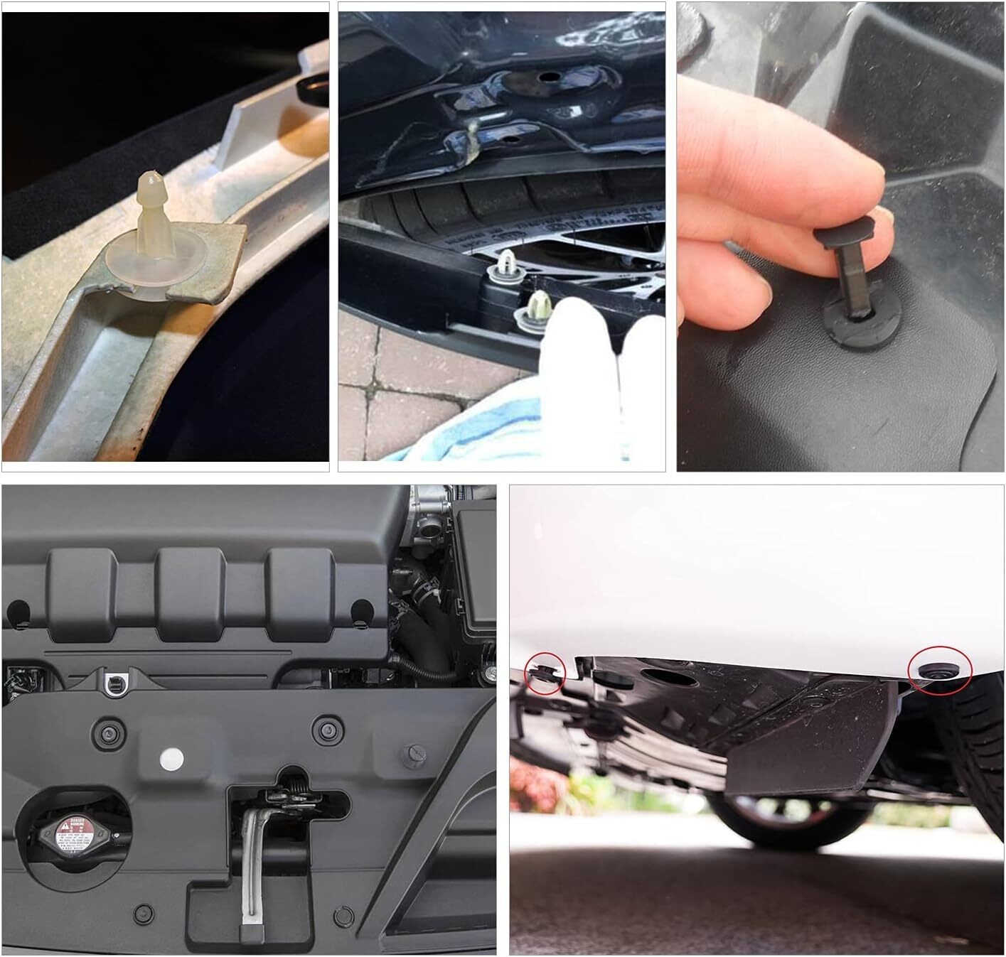 415Pcs Car Retainer Clips Auto Fasteners Push Trim Clips Pin Rivet Bumper Kit