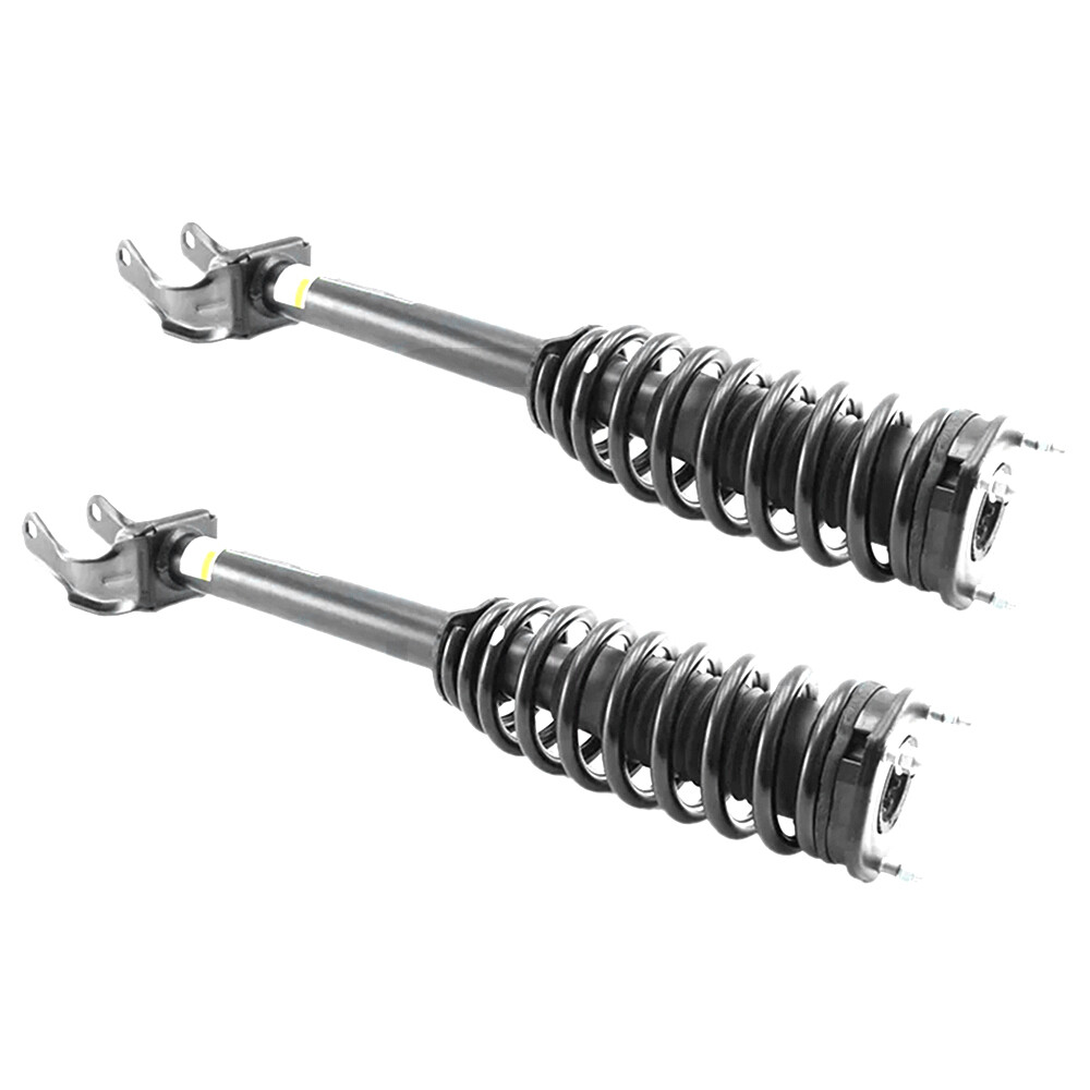 2x Front Hydraulic Shock Struts Spring Assys For Mercedes GLE ML W166 C292 ML350