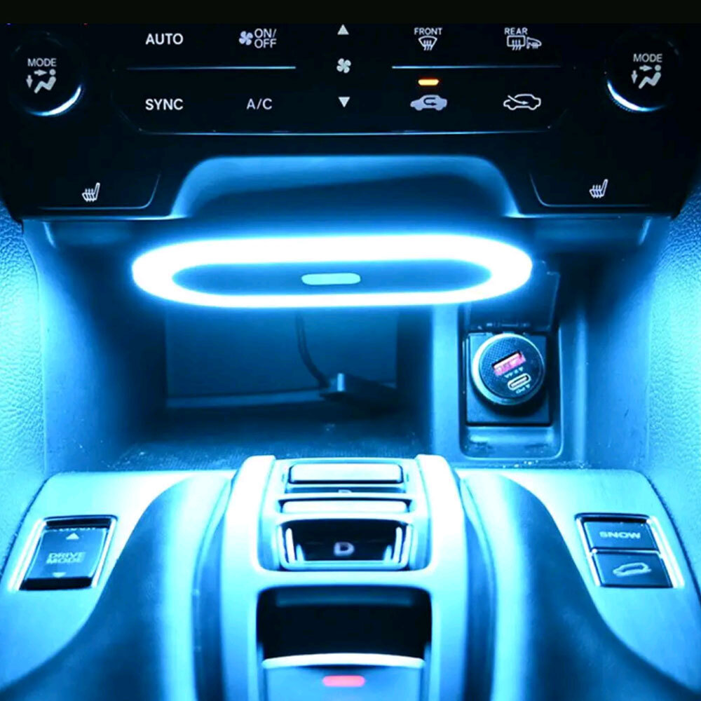 Magnetic LED Light Car Interior Atmosphere Lights Bright Lamp Kit Accessories