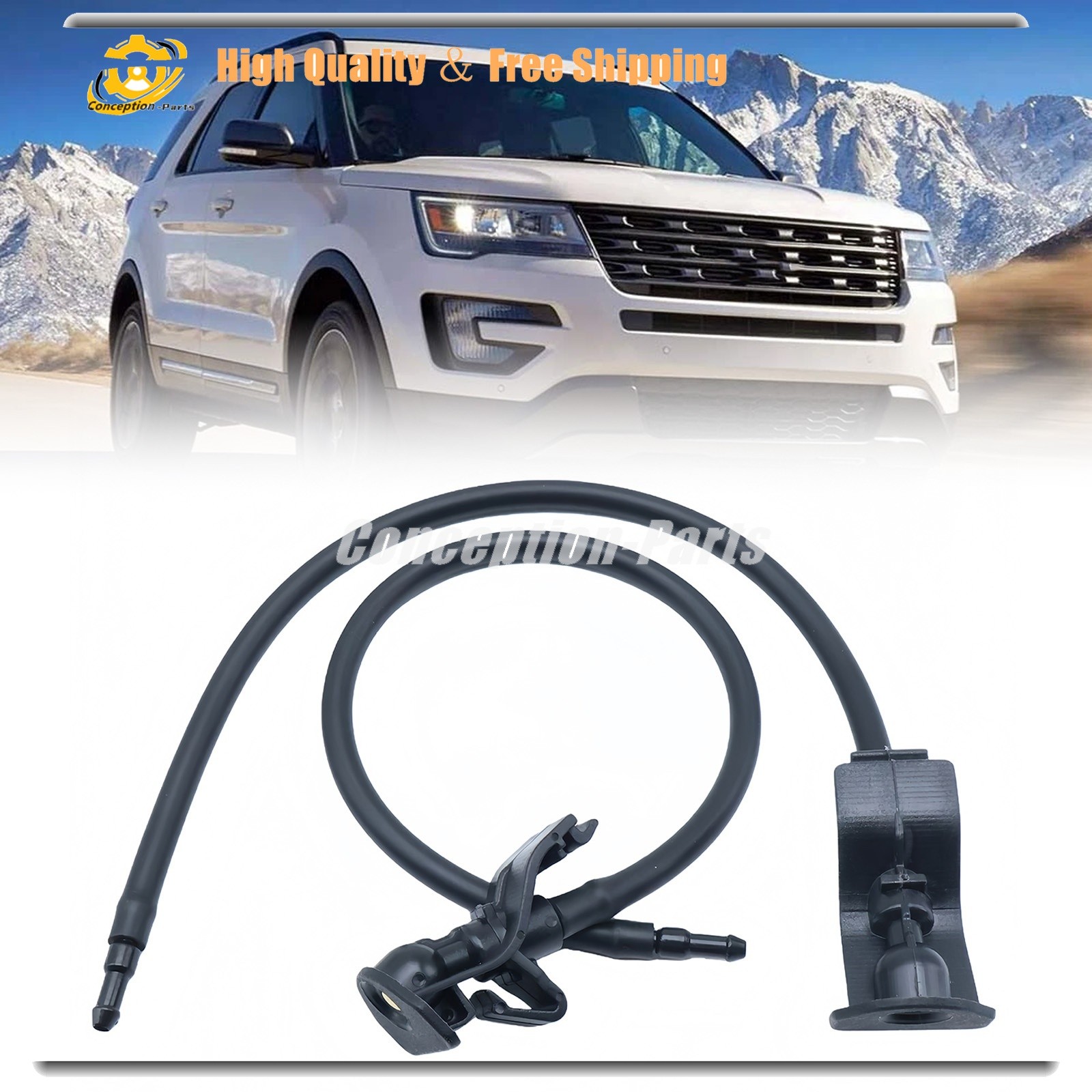 1Pair Windshield Wiper Washer Nozzle Sprayer Kit Fits Ford Mustang 2010 – 2014