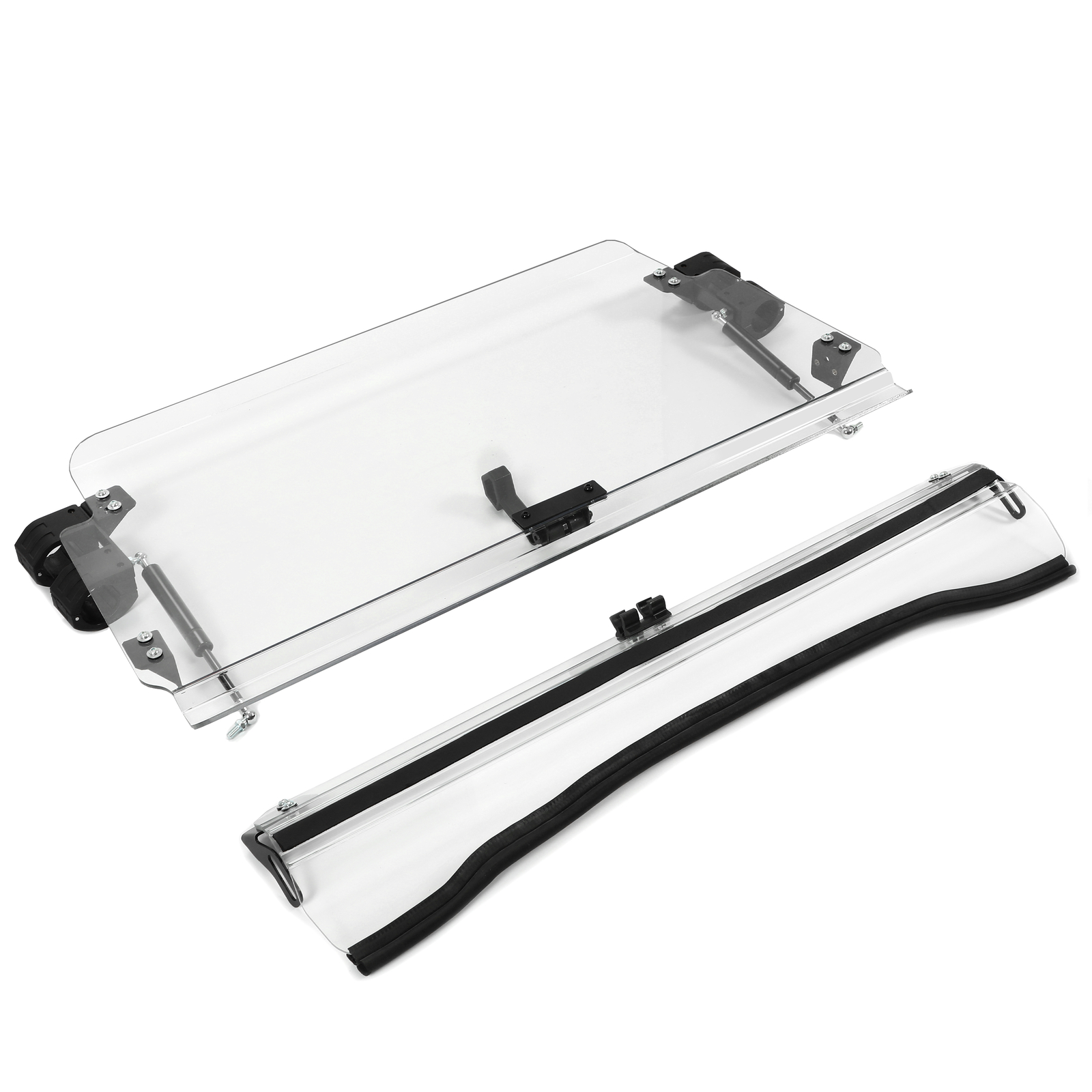 Clear Flip Front Windshield For Polaris RZR 800/S 800/4 800/ XP 900 2008-2014