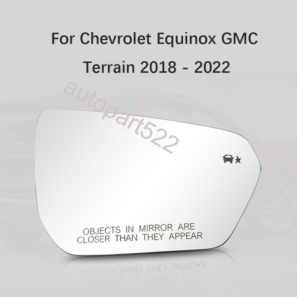 Right Mirror Glass W/ Blind Spot For Chevrolet Equinox/GMC Terrain 2018-2022