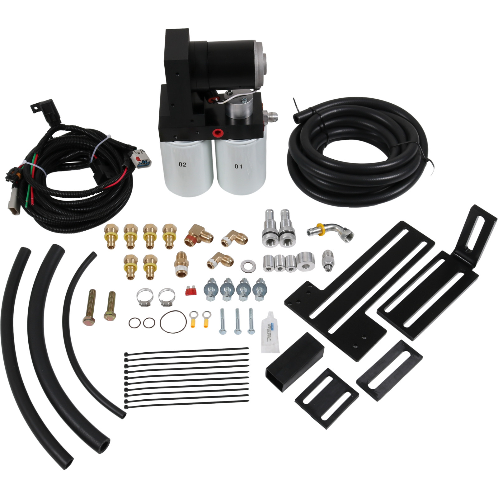 165GPH Diesel TSD07165G Fuel Lift Pump System For 05-18 Dodge Ram Cummins Diesel