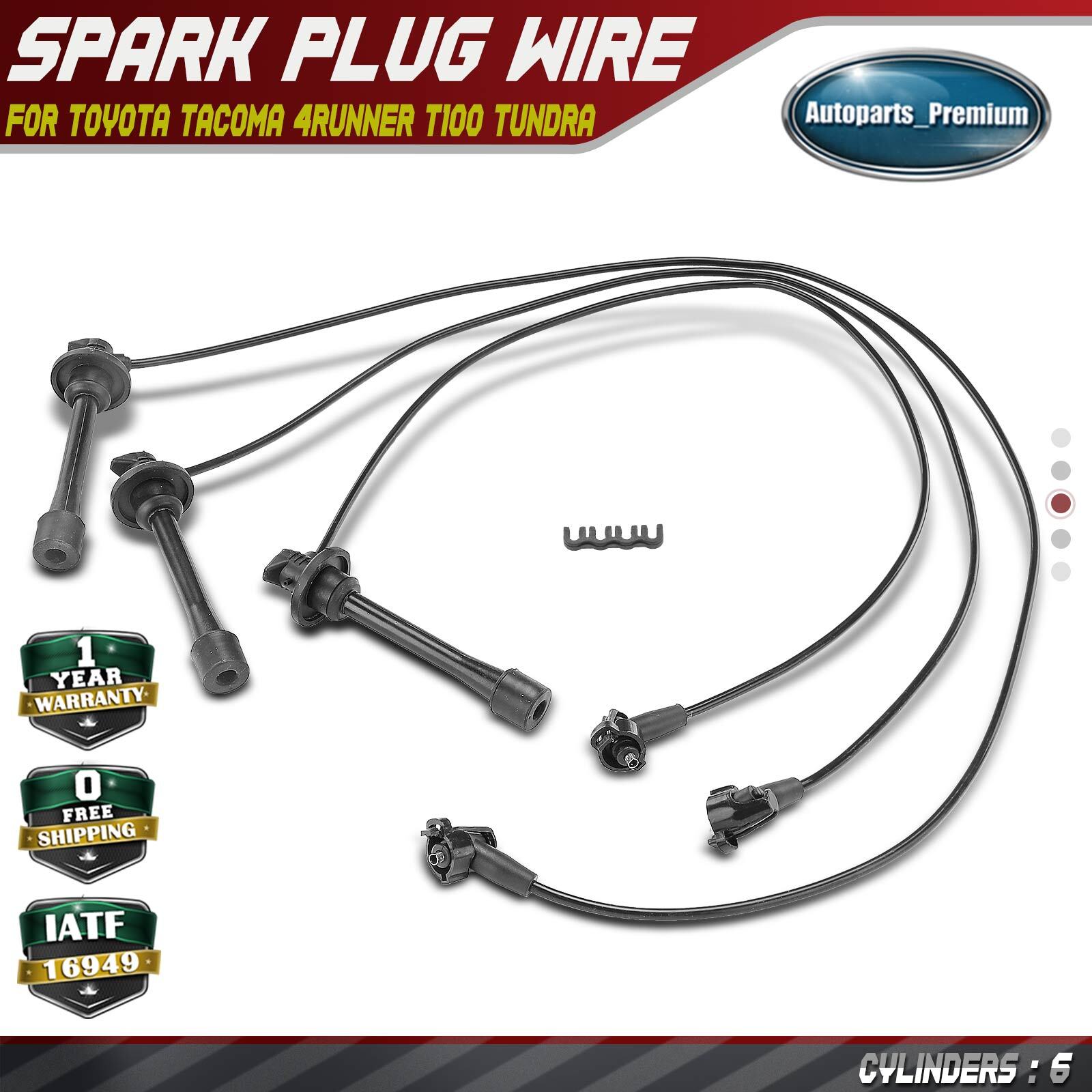 3x Spark Plug Wire Set for Toyota Tacoma 1995-2004 4Runner T100 Tundra V6 3.4L