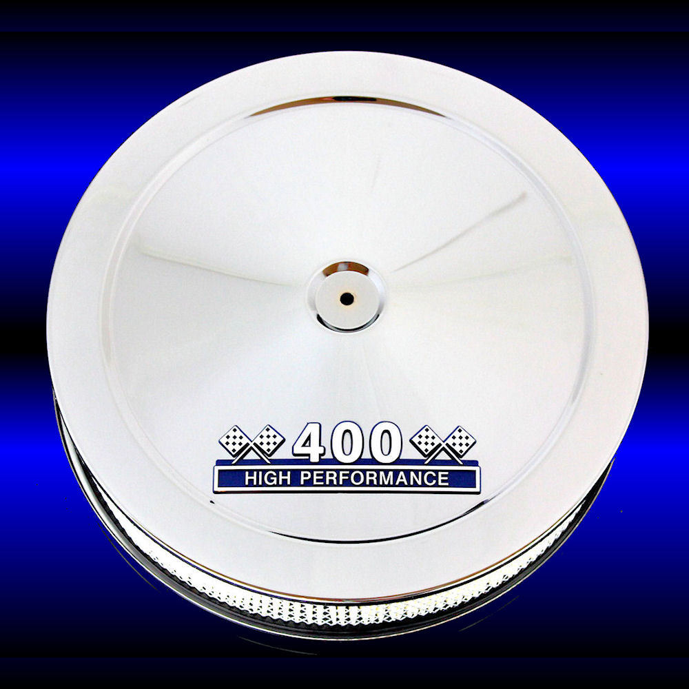 Air Cleaner for 400 Ford M Engines 14 Inches in Diameter 3 Inches Tall Chro