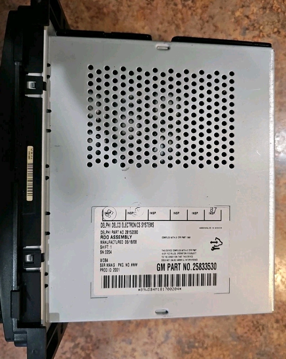 06-11 Chevrolet OEM Factory CD Radio Aux USB Stereo GM P/N: 25833528