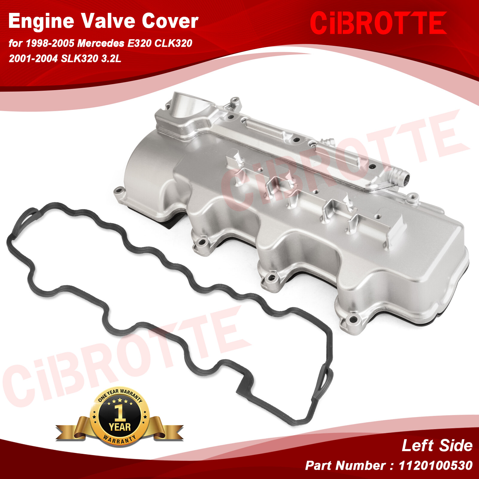 Valve Cover Left Side for 1998-2005 Mercedes E320 CLK320 2001-2004 SLK320 3.2L👍
